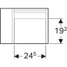 Шкаф боковой GEBERIT ICON XS 840237000